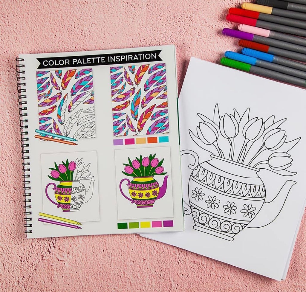 Adult Colouring Book - Calm