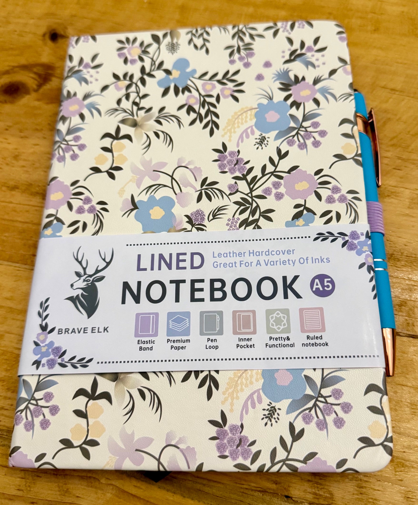 Purple Flower Notebook A5