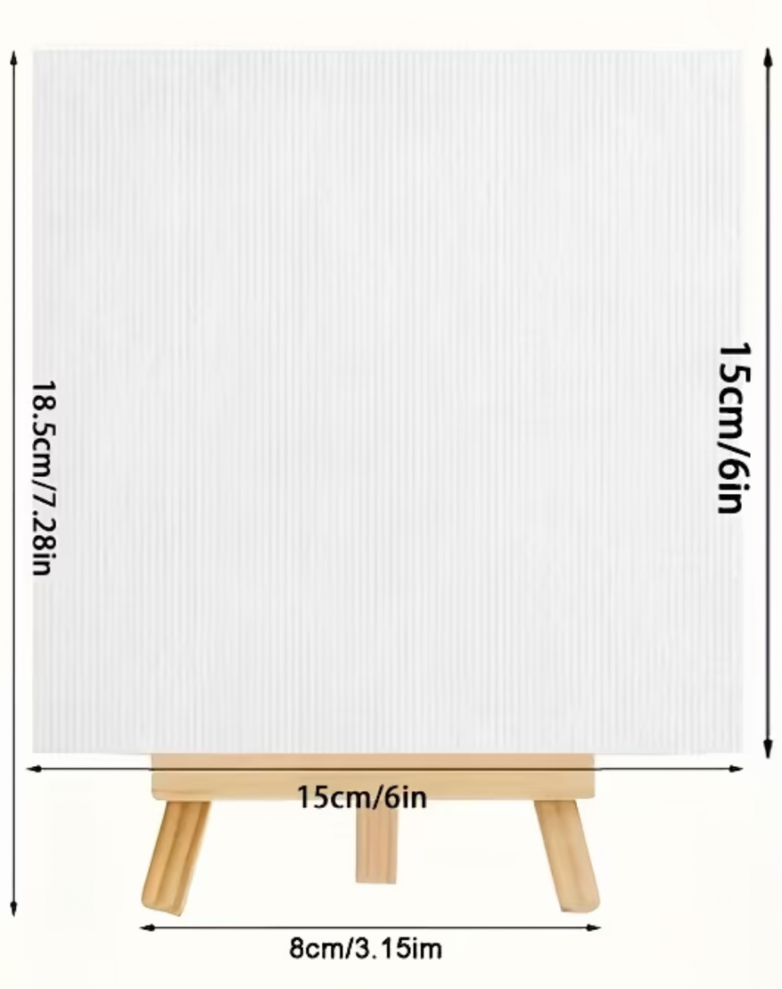 Mini Canvas and Easel Combo Set